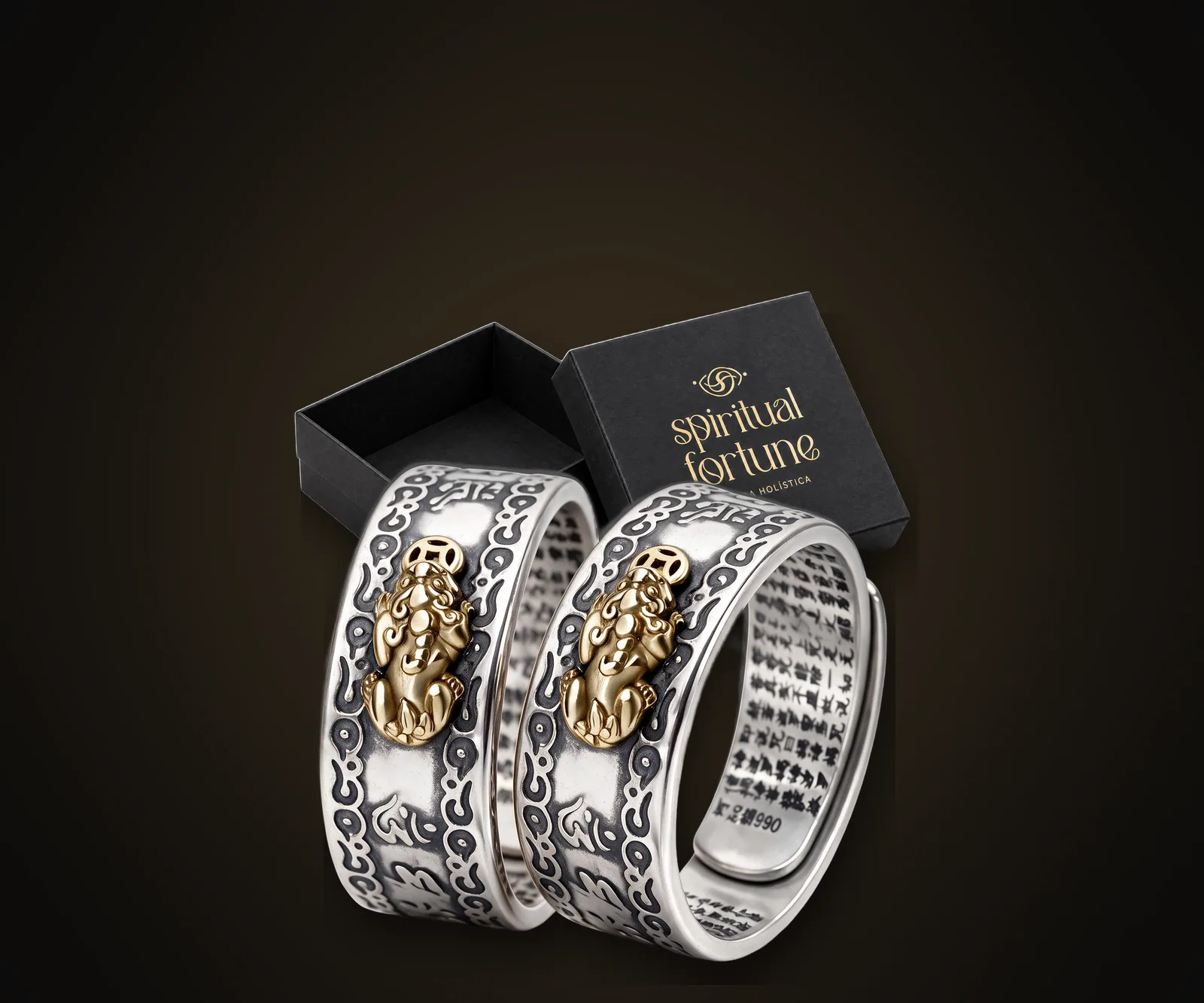 El combo 2 Anillos Pixiu de el Anillo Pixiu